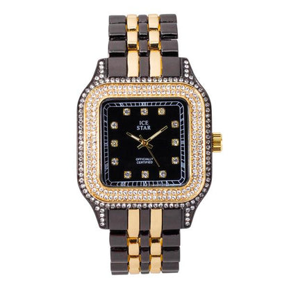 Urban Iced Out 40mm Metal Band Watch - 9196-MB