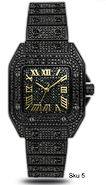 Urban Square Metal Band Watch - 9203A-MB