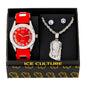 Watch and Classic Jesus Necklace with Earrings Gift Set - W1K-105