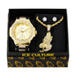 Watch and Prayers on Prayers Necklace with Earrings Gift Set - W1K-106