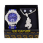 Watch and Prayers on Prayers Necklace with Earrings Gift Set - W1K-106