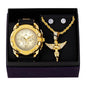 Watch and Angel Necklace with Earrings Gift Set - W1K-109