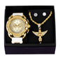 Watch and Angel Necklace with Earrings Gift Set - W1K-109
