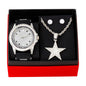 Watch and Star Necklace with Earrings Gift Set - W1K-110