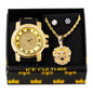 Watch and Lion Necklace with Earrings Gift Set - W1K-115