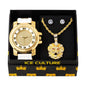 Watch and Lion Necklace with Earrings Gift Set - W1K-115