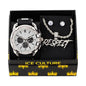 Watch and RESPECT Necklace with Earrings Gift Set - W1K-121