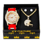 Watch and Football Helmet Necklace with Earrings Gift Set - W1K-123