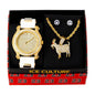 Watch and GOAT Necklace with Earrings Gift Set - W1K-141