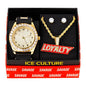 Watch and Loyalty Necklace with Earrings Gift Set - W1K-146