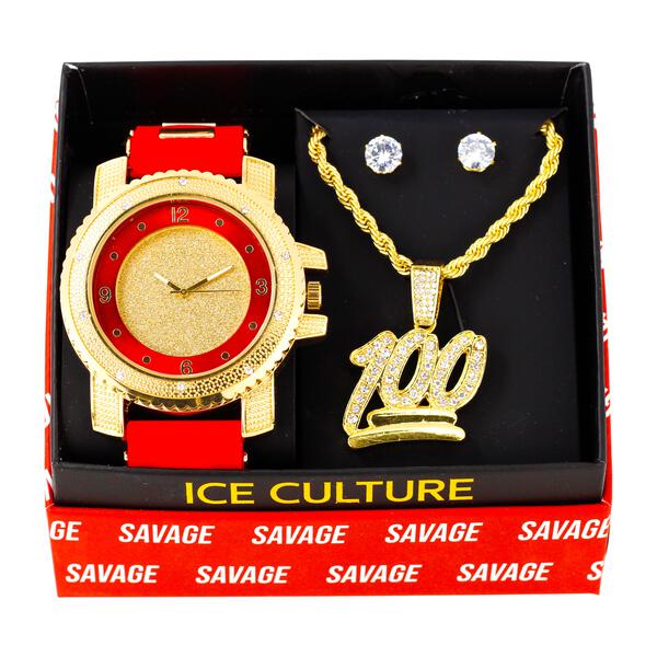 Watch and Necklace with Earrings Gift Set - W1K-148