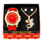 Watch and Shark Necklace with Earrings Gift Set - W1K-152