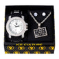 Watch and BLM Necklace with Earrings Gift Set - W1K-170
