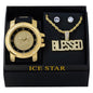 Watch and Blessed Necklace with Earrings Gift Set - W1K2-101