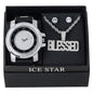 Watch and Blessed Necklace with Earrings Gift Set - W1K2-101