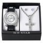 Watch and Cross Necklace with Earrings Gift Set - W1K2-102