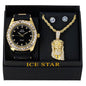 Watch and Jesus Necklace with Earrings Gift Set - W1K2-107