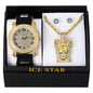 Watch and Jesus Necklace with Earrings Gift Set - W1K2-108