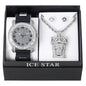 Watch and Jesus Necklace with Earrings Gift Set - W1K2-108