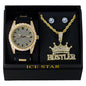 Watch and Royalty Necklace with Earrings Gift Set - W1K2-112