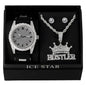 Watch and Royalty Necklace with Earrings Gift Set - W1K2-112