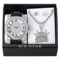 Watch and Royalty Necklace with Earrings Gift Set - W1K2-113