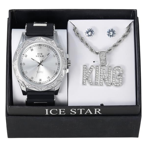 Watch and Royalty Necklace with Earrings Gift Set - W1K2-114