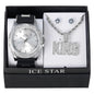 Watch and Royalty Necklace with Earrings Gift Set - W1K2-114