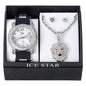 Watch and Lion Necklace with Earrings Gift Set - W1K2-118