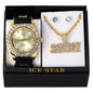 Watch and Savage Necklace with Earrings Gift Set - W1K2-122
