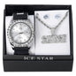 Watch and Savage Necklace with Earrings Gift Set - W1K2-122