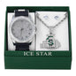 Watch and Money Necklace with Earrings Gift Set - W1K2-125