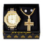 Watch and Cross Necklace with Earrings Gift Set - W1K2-126