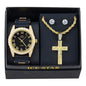 Watch and Cross Necklace with Earrings Gift Set - W1K2-130