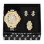 Watch and Money Ring with Earrings Gift Set - WRE-8713B