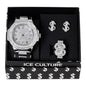 Watch and Money Ring with Earrings Gift Set - WRE-8713B