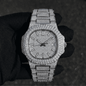 Men's 42mm Iced Out Octagon Moissanite Stainless Steel Watch - Automatic Movement