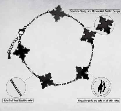 15mm Stainless Steel Cross Bracelet - SSBR-305