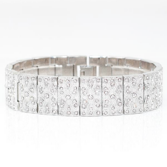 20mm Iced Nugget Bracelet - HBR-121