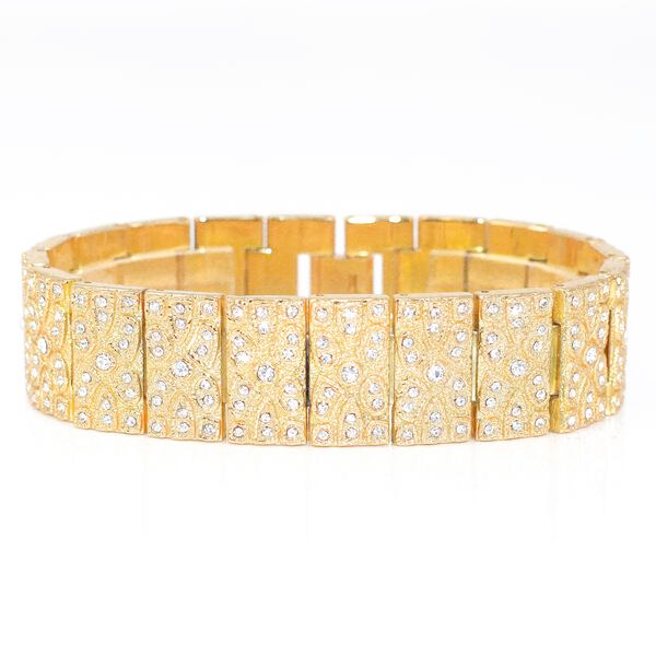 20mm Iced Nugget Bracelet - HBR-121