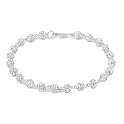 Men's 6mm Iced Out Ball Chain Bracelet - HSCH-160-B