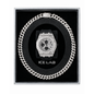 Silver-tone watch and Cuban chain gift set WCH-121-9709B-SB