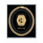 Gold-tone watch and Cuban chain gift set WCH-121-9709B-SB