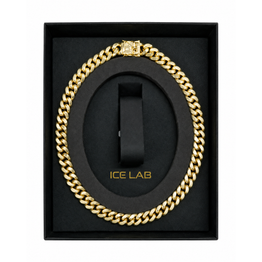 Gold-tone Cuban chain in gift box WCH-206