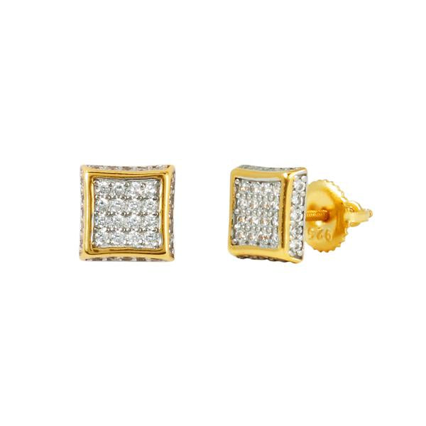 Square Iced Square Earrings