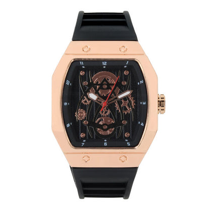 Iced Out 41mm Tonneau Watch - 9890-SB