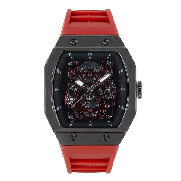 Iced Out 41mm Tonneau Watch - 9890-SB