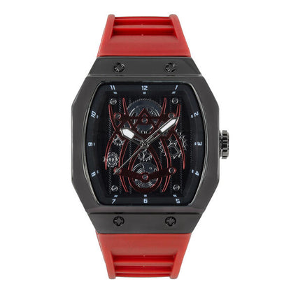 Iced Out 41mm Tonneau Watch - 9890-SB