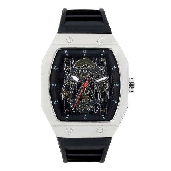 Iced Out 41mm Tonneau Watch - 9890-SB
