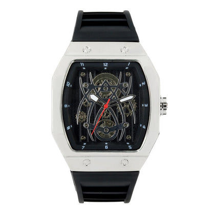 Iced Out 41mm Tonneau Watch - 9890-SB